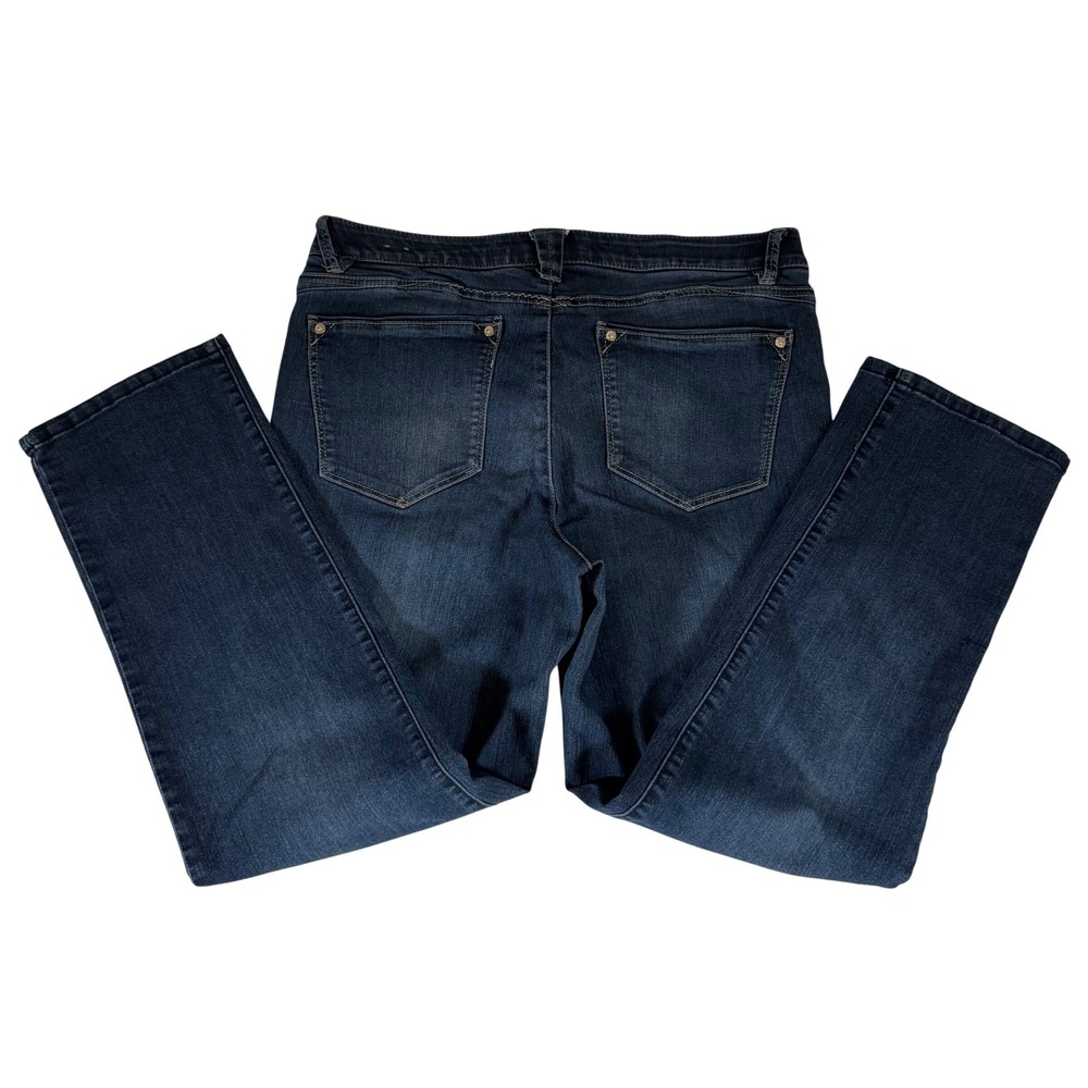 Wit & Wisdom Ab-Solution Straight Leg Jeans Dark Wash Blue 12P Women's